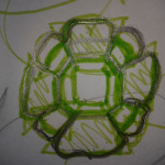 eerste ruwe schets op papier